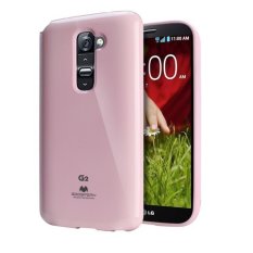 Mercury Jelly TPU Soft Case LG G2 Casing Cover - Pink Muda