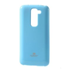 Mercury Jelly TPU Soft Case LG G2 Mini Casing Cover - Biru Muda