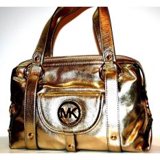 Michael Kors Fulton Large Satchel Bag Authentic In Gold Handbag IFS000201938 (Intl)