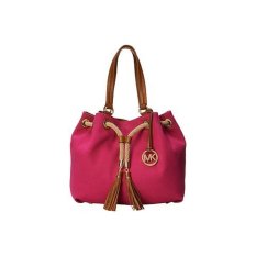 Michael Kors Large Marina Gathered Tote Fuschia Canvas IFS000201901 (Intl)