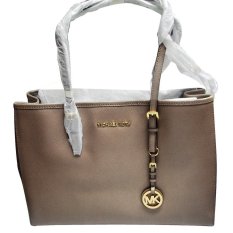 Michael Kors Lg Ew Jet Set Travel Dark Dune Tote IFS000180602 (Intl)