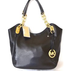 Michael Kors Lilly Large Tote Black Leather IFS00068441 (Intl)