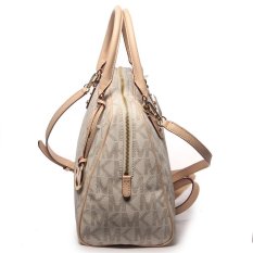 Michael Kors Mk Signature Pvc Large Satchel Bag Vanilla IFS00068955 (Intl)