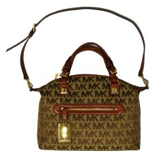 Michael Kors Purse Calista Large Satchel Crossbody In Brown IFS000180644 (Intl)