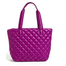 Michael Kors Sadie Large Quilted Nylon Tote Pomegranate Purple IFS00068893 (Intl)
