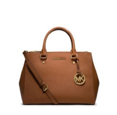 Michael Kors Sutton Satchel - Medium - Cokelat