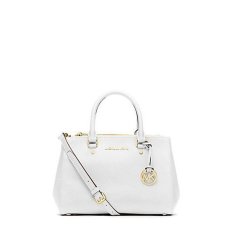 Michael Kors Sutton Small Satchel in Optic White I20RO08VX7Z (Intl)