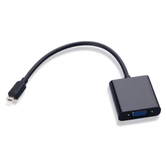Micro HDMI to VGA Adapter with Audio Port - Black