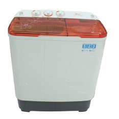 MIDEA MTA77P1302 Mesin Cuci 2 Tabung 6 kg - Putih Merah