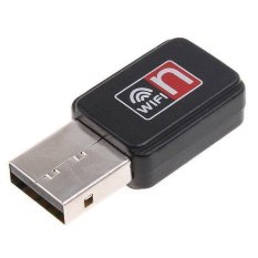 Mini 150M USB WiFi Wireless Network Card 802.11 n/g/b LAN Adapter (Black)- Intl