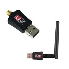 Mini 300M USB WiFi Wireless-N Network Networking Card LAN Adapterwith 2dB Antenna (Black)- Intl