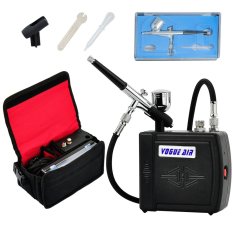 Mini Black Compressor Gravity Airbrush Spray Gun Air Brush Paint Art Craft- Intl