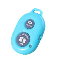 Mini Bluetooth Remote Shutter Control Rechargeable Cell Phone Contolled Remote Camera For Android/IOS Sky Blue
