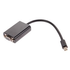 Mini DP Displayport Display Port to VGA Cable Adapter for Macbook Pro Air (Black) (Intl)