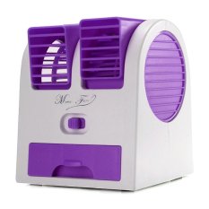 Mini Fan USB Air Conditioning Portable 2 Fan - Ungu