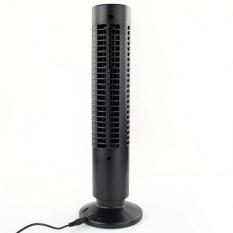Mini Portable USB Bladeless No Leaf Air Conditioner Table Cooling Cool Tower Fan Black