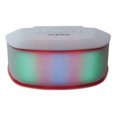 Mini Portable Wireless Bluetooth Speaker Amplifier Colorful lights 800MAH HY-BT810L White - Intl
