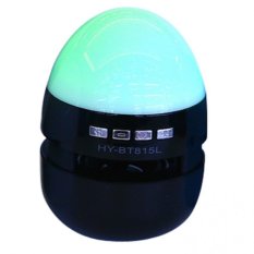 Mini Portable Wireless Bluetooth Speaker Amplifier Colorful lights BT815L (Black) - Intl