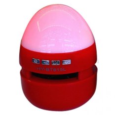Mini Portable Wireless Bluetooth Speaker Amplifier Colorful lights BT815L (Red) - Intl
