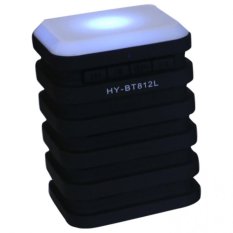Mini Portable Wireless Bluetooth Speaker Amplifier Lights BT812L Black - Intl