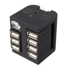 Mini Portatile 7 Porte USB 2.0 Esterna Hub 480Mbps Adattatore Per PC Laptop Mac - Intl