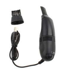 Mini USB Vacuum Keyboard Cleaner for Laptop Computer PC - Hitam