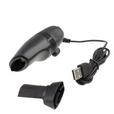 Mini USB Vacuum Keyboard Cleaner for Laptop Computer PC - Hitam