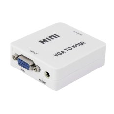 Mini VGA Audio to HDMI 1080p Converter Adapter For PC Laptop - Intl