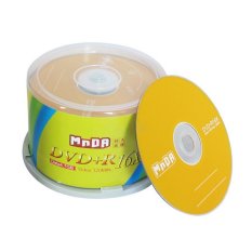 MNDA DVD+R 16X 4.7G 120MIN Blank Recording Disc 50 psc Rainbow Series Brown Disc (barrelled package 50) - Intl
