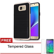 Motomo List Chrome Series Samsung Galaxy A7/A710 2016 - Emas + Gratis Tempered Glass