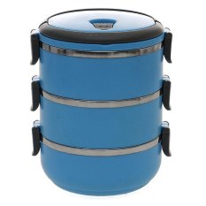 Mulberry - Mulberry Lunch Box Stainless Steel 3 Susun - Biru