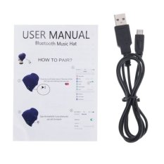 My-Call Bluetooth V3.0 Headset Warm Winter Earmuff for iPhone 6 and 6s / iPhone 5 and 5S / iPhone 4 and 4S and Other Bluetooth Devices(Dark Blue) - Intl