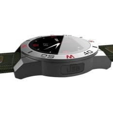 N10 1.22 inch Round IPS Screen Outdoor Waterproof Smart Heart Rate Monitor Watch, Support Pedometer / Compass / Anti-lost Reminder / Thermometer / Elevation / Remote Camera / Call Indication(Black)