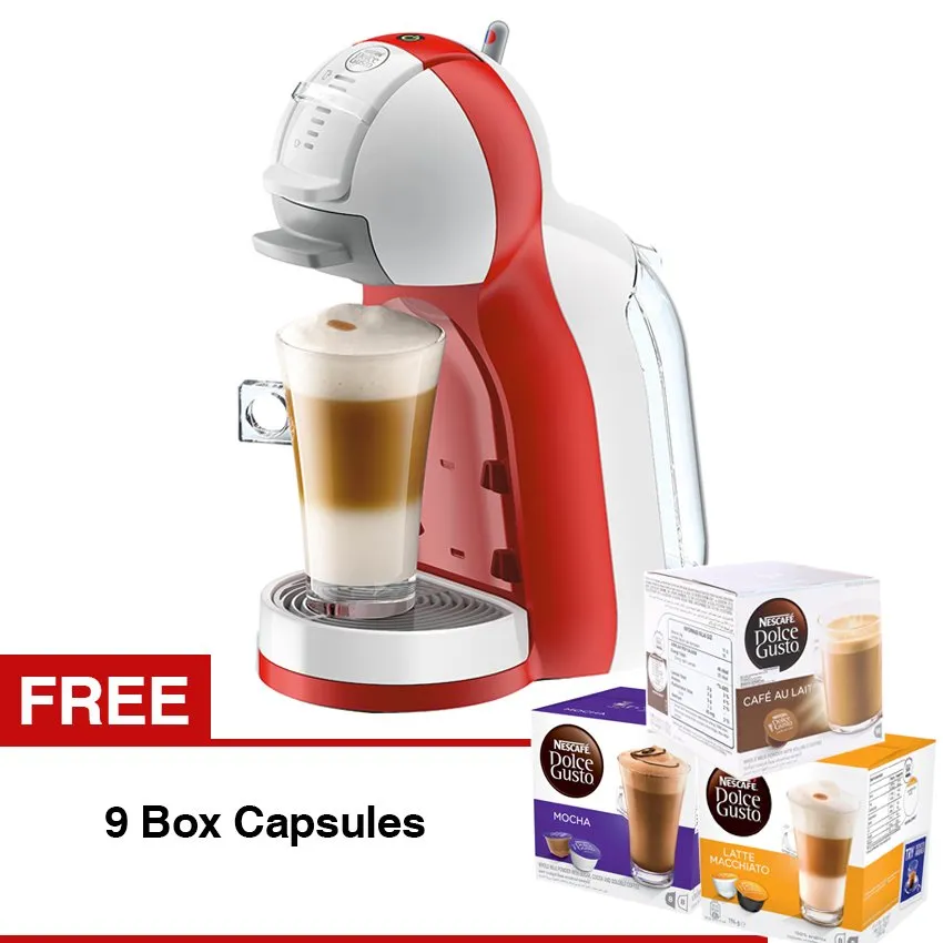 Nescafe Dolce Gusto Mini Me Limited Edition - Merah + 9 Box Capsules