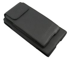 New Connect Leather Case Double Slim Vertical For Sony Xperia Z-Ultra dan Samsung Galaxy Note 5/4/3/2/Asus Zenfone 5 Hitam