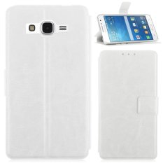 New For Samsung Galaxy Grand Prime G530H G5308W Flip Folding Case Stand Cover White