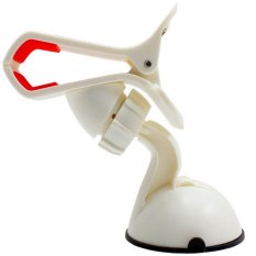 New Holder For all Phones GPS Tablet PC Accessories Universal 360 Degree Rotating Car phone Windshield Duckbill Clip Mount Stand White - Intl