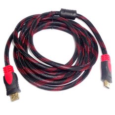New-M Kabel HDMI 3 Meter Gold Plat Merah