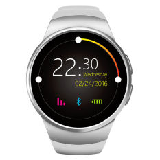 New Smart Watch Kw18 Smartwatch For iPhone Android Phone Heart Rate Monitor Pedometer Clock (White) (Intl)