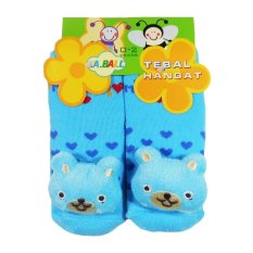 Nice Baby Kaos Kaki Boneka Motif Teddy Bear - Biru