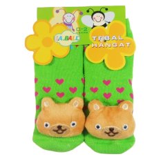 Nice Baby Kaos Kaki Boneka Motif Teddy Bear - Hijau