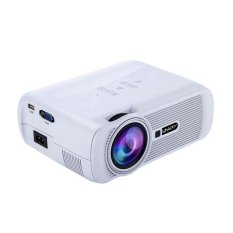 niceEshop 1000 Lumens LCD LED Mini Projector 1080P HD Home Cinema Theater Projector (White) - Intl