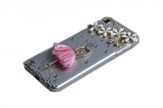 niceEshop Bling Diamond Crystal Ballet Girl Dancer Five Flowers Hard Back Case for iPod Touch 5 5th (Clear) (Intl)