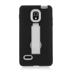 niceEshop Double Layer Hybrid Kickstand Gel Hard Case for LG Optimus L9 P769 (Black/White) (Intl)