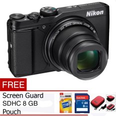 Nikon COOLPIX S9900 Digital Camera - Hitam + Gratis Memory Card + Tas Kamera + Screen Guard
