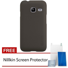 Nillkin For Samsung Galaxy J1 Mini / J1NXT Super Frosted Shield Hard Case Original - Coklat + Gratis Anti Gores Clear