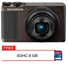 Olympus Stylus XZ 10 Brown Kamera Pocket + Gratis Memory Card 8 GB