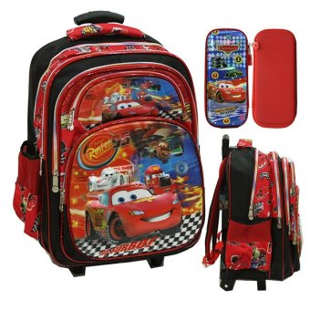 onlan cars mcqueen 5d timbul hologram tas trolley sd onlan cars mcqueen 5d timbul hologram tas trolley sd