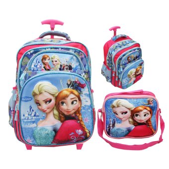 onlan disney frozen 3d timbul tas trolley anak 3d import onlan disney frozen 3d timbul tas trolley anak 3d import