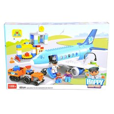 Otoys Happy Airport Mainan Balok Lego 69 PCS - PA-E630031-HG-1273